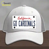 Go Cardinals Novelty License Plate Hat Mesh / White