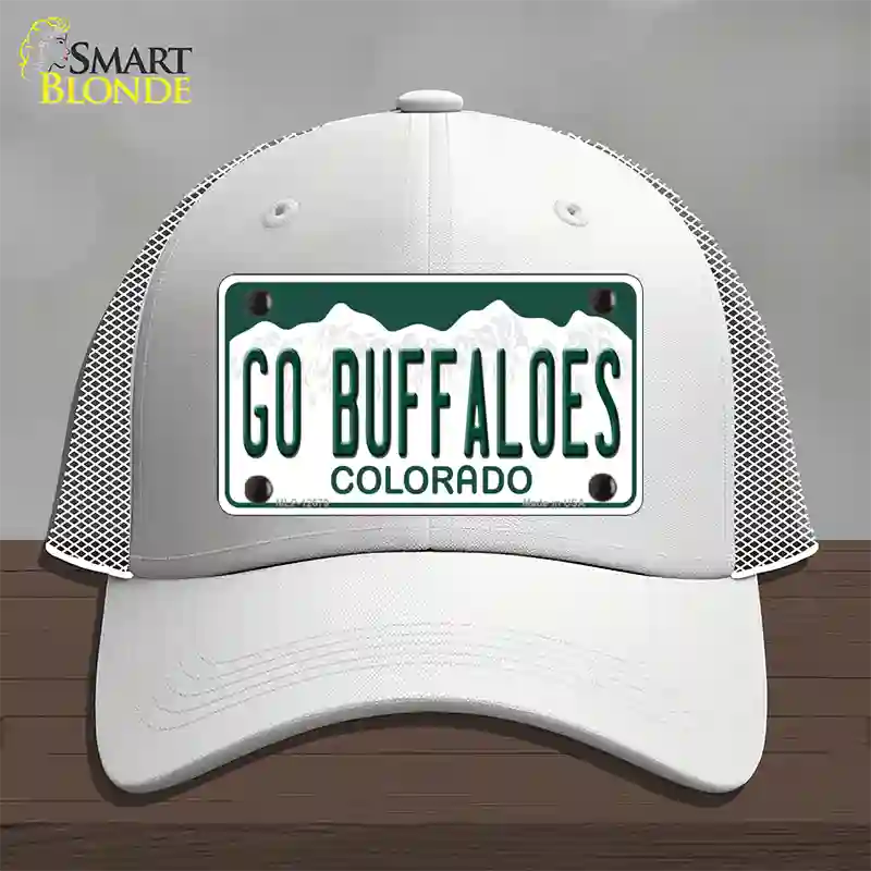 Go Buffaloes Novelty License Plate Hat Mesh / White