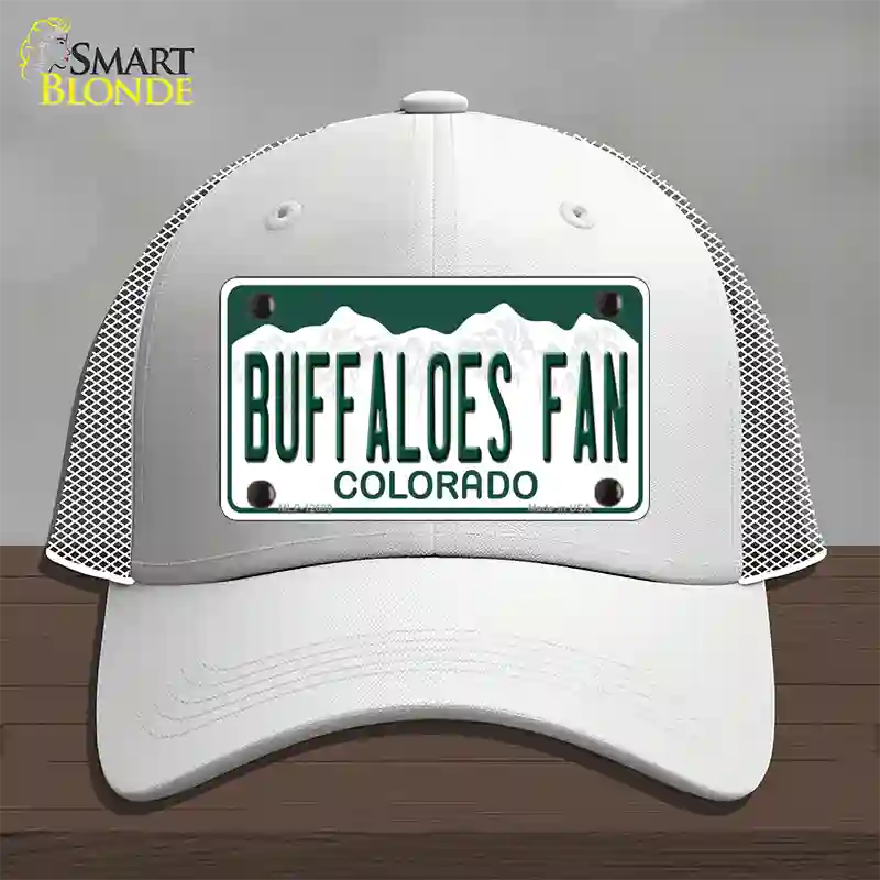 Buffaloes Fan Novelty License Plate Hat Mesh / White