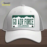 Go Air Force Novelty License Plate Hat Mesh / White