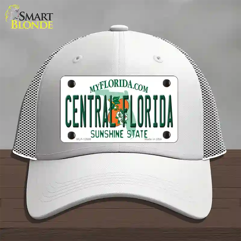 Central Florida Novelty License Plate Hat Mesh / White