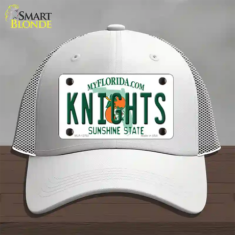 Knights Novelty License Plate Hat Mesh / White