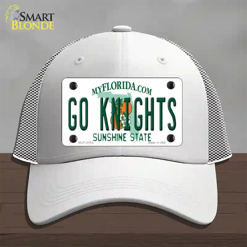 Go Knights Novelty License Plate Hat Mesh / White