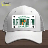 Florida State Fan Novelty License Plate Hat Mesh / White