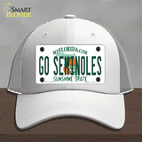 Go Seminoles Novelty License Plate Hat Mesh / White