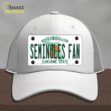 Seminoles Fan Novelty License Plate Hat Mesh / White