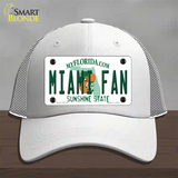 Miami Fan Novelty License Plate Hat Mesh / White