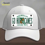 Go Hurricanes Novelty License Plate Hat Mesh / White