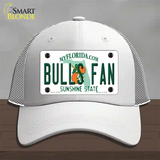 Bulls Fan Novelty License Plate Hat Mesh / White