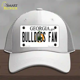 Bulldogs Fan Georgia Novelty License Plate Hat Mesh / White