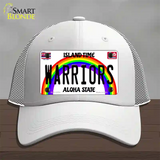 Warriors Novelty License Plate Hat Mesh / White