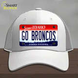 Go Broncos Novelty License Plate Hat Mesh / White