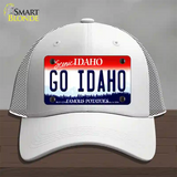 Go Idaho Novelty License Plate Hat Mesh / White