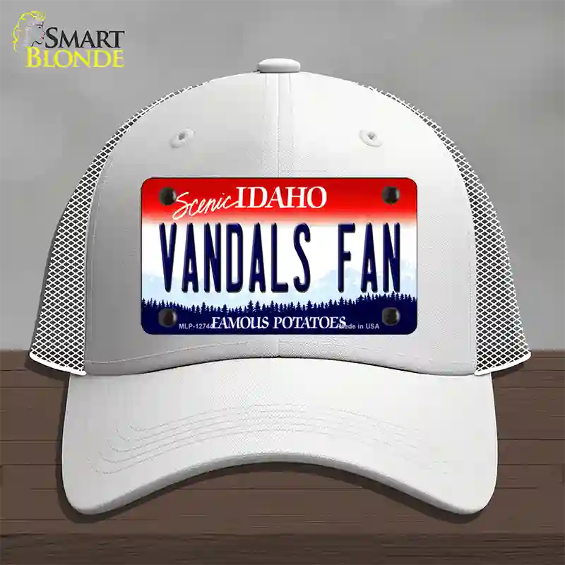 Vandals Fan Novelty License Plate Hat Mesh / White