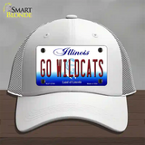 Go Wildcats Illinois Novelty License Plate Hat Mesh / White