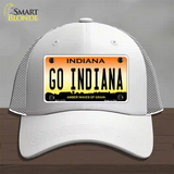 Go Indiana Novelty License Plate Hat Tag Mesh / White