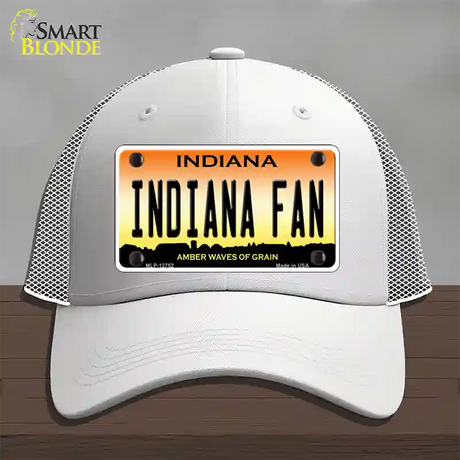 Indiana Fan Novelty License Plate Hat Tag Mesh / White