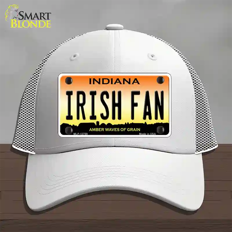 Irish Fan Novelty License Plate Hat Tag Mesh / White