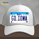 Go Iowa Novelty License Plate Hat Tag Mesh / White