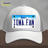 Iowa Fan Novelty License Plate Hat Tag Mesh / White