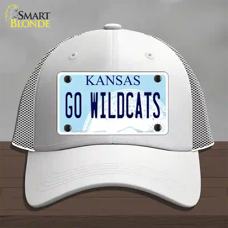 Go Wildcats Kansas Novelty License Plate Hat Tag Mesh / White