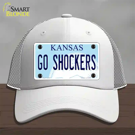 Go Shockers Novelty License Plate Hat Tag Mesh / White