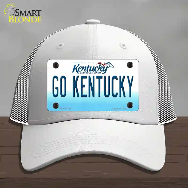 Go Kentucky Novelty License Plate Hat Tag Mesh / White