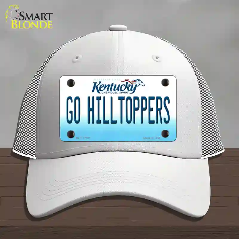 Go Hilltoppers Novelty License Plate Hat Tag Mesh / White