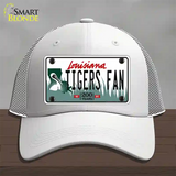 Louisiana Tigers Fan Novelty License Plate Hat Tag Mesh / White