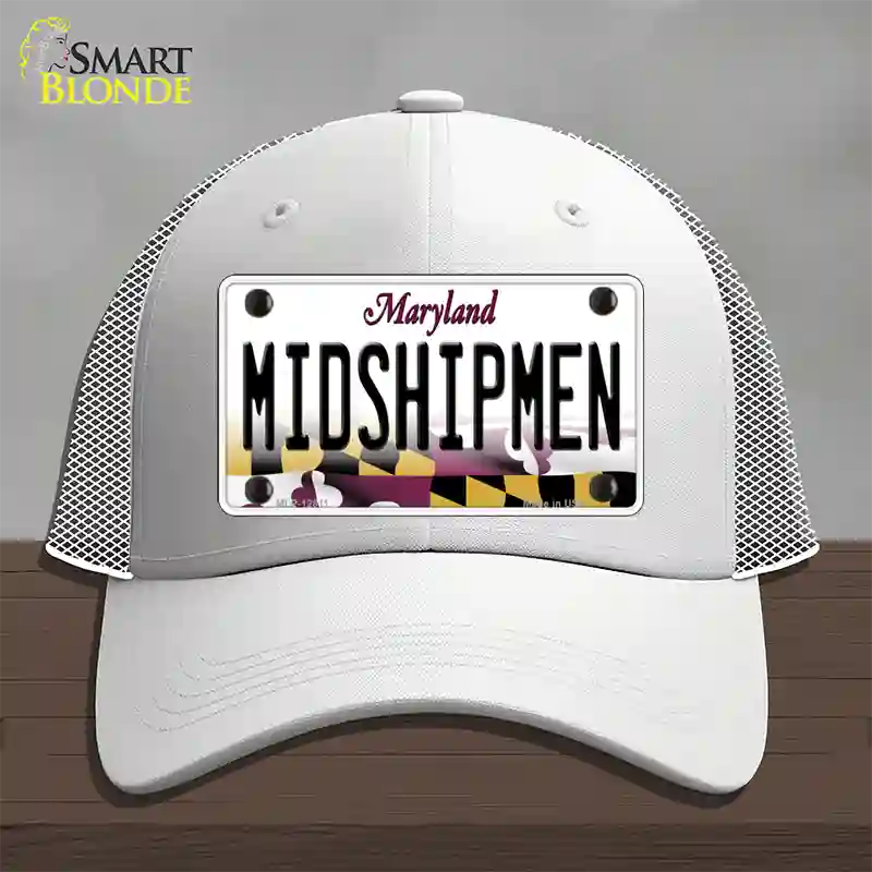 Midshipmen Novelty License Plate Hat Tag Mesh / White