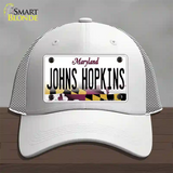 Johns Hopkins Novelty License Plate Hat Tag Mesh / White