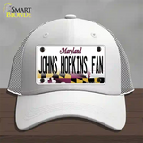 Johns Hopkins Fan Novelty License Plate Hat Mesh / White