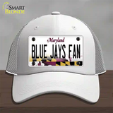 Blue Jays Fan Novelty License Plate Hat Mesh / White