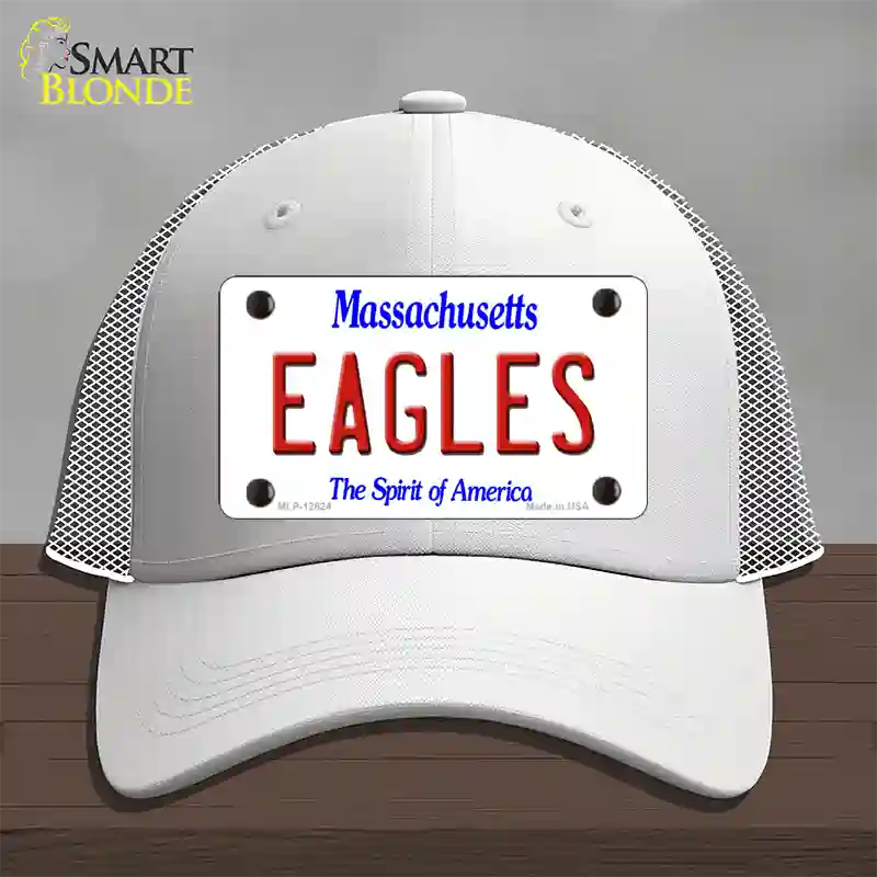 Eagles Novelty License Plate Hat Mesh / White