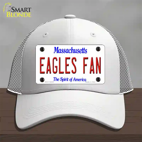 Eagles Fan Novelty License Plate Hat Mesh / White