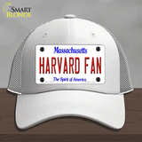 Harvard Fan Novelty License Plate Hat Mesh / White