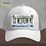 Go Western Michigan Novelty License Plate Hat Mesh / White