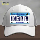 Minnesota Fan Novelty License Plate Hat Mesh / White