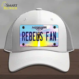 Rebels Fan Novelty License Plate Hat Mesh / White