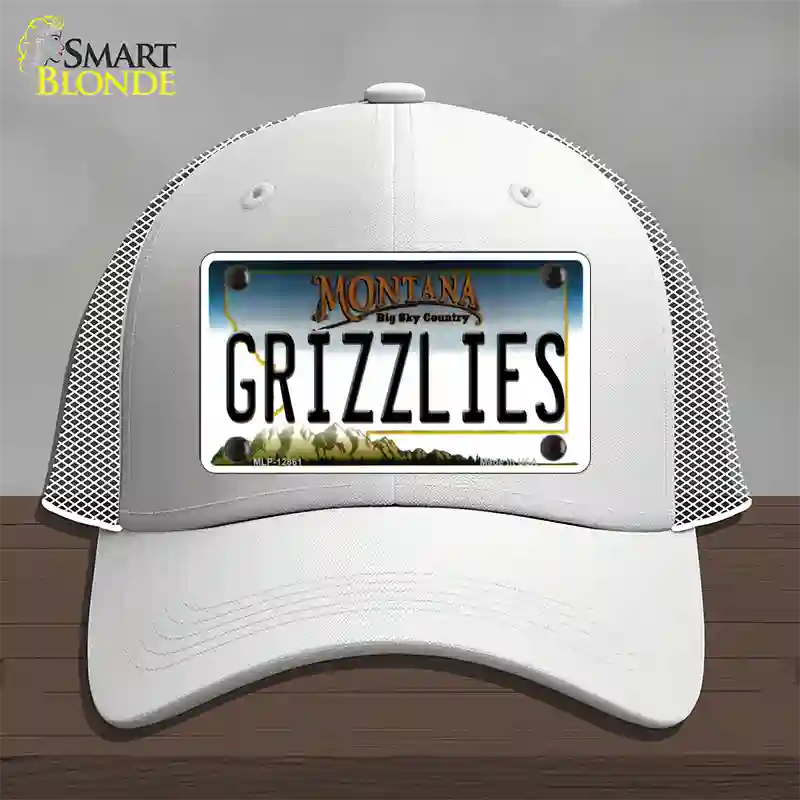 Grizzlies Novelty License Plate Hat Mesh / White