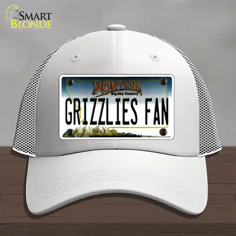 Grizzlies Fan Novelty License Plate Hat Mesh / White