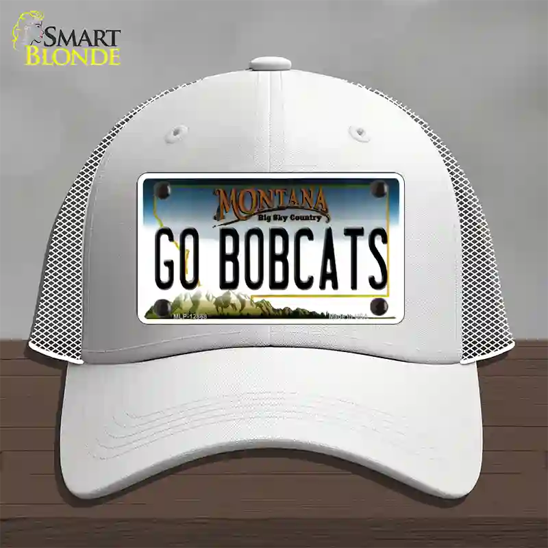 Go Bobcats Novelty License Plate Hat Mesh / White