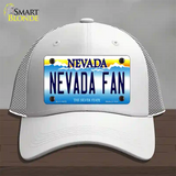 Nevada Fan Novelty License Plate Hat Mesh / White