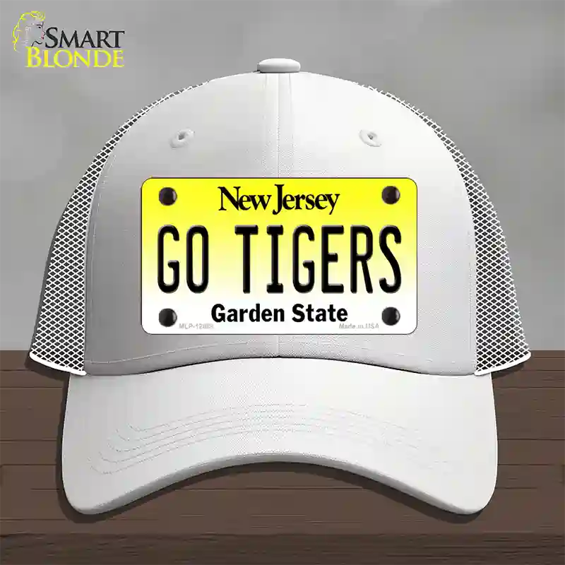 New Jersey Go Tigers Novelty License Plate Hat Mesh / White