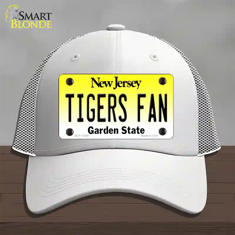 Tigers Fan New Jersey Novelty License Plate Hat Mesh / White