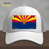 Arizona Small Star Novelty License Plate Hat Mesh / White