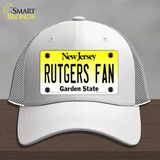 Rutgers Fan Novelty License Plate Hat Mesh / White