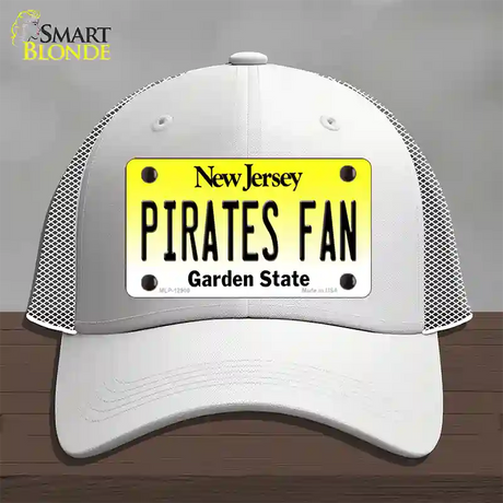 Pirates Fan Novelty License Plate Hat Mesh / White