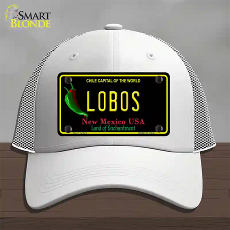 Lobos Novelty License Plate Hat Mesh / White