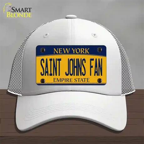 Saint Johns Fan Novelty License Plate Hat Mesh / White